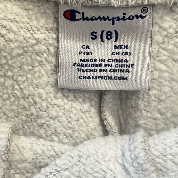 Champion Kids Youth Light Gray Logo Joggers Sweatpants Athletic Size Small 8 - Picture 5 of 5